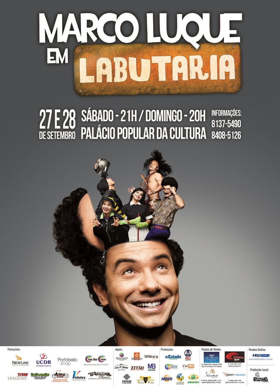 “Labutaria” com Marco Luque 27 e 28 de Setembro – Palácio Popular da Cultura – Campo Grande – MS