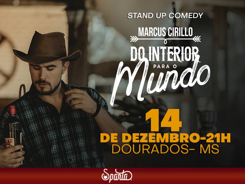 Marcus Cirillo – “Do Interior Para o Mundo” 14 de Dezembro – Tex Pub – Dourados – MS