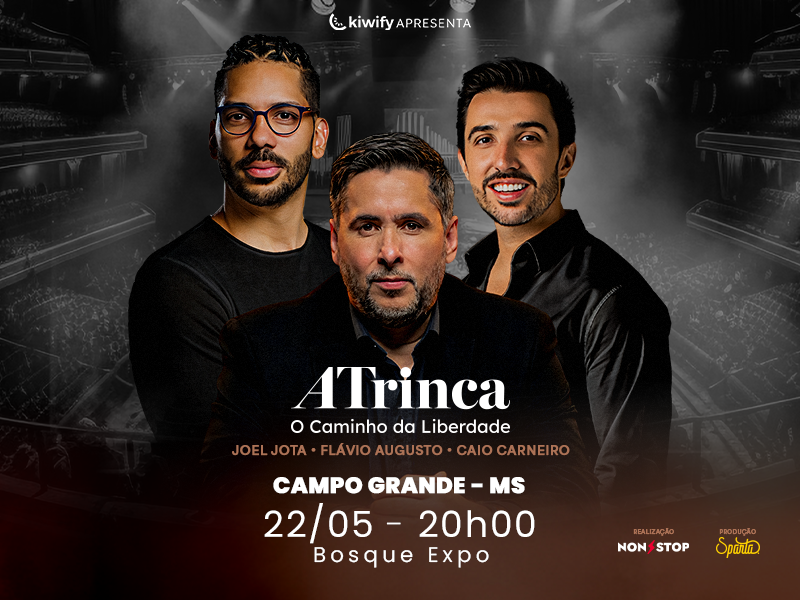 Joel Jota, Flávio Augusto e Caio Carneiro – A Trinca – Campo Grande/MS – 22/05